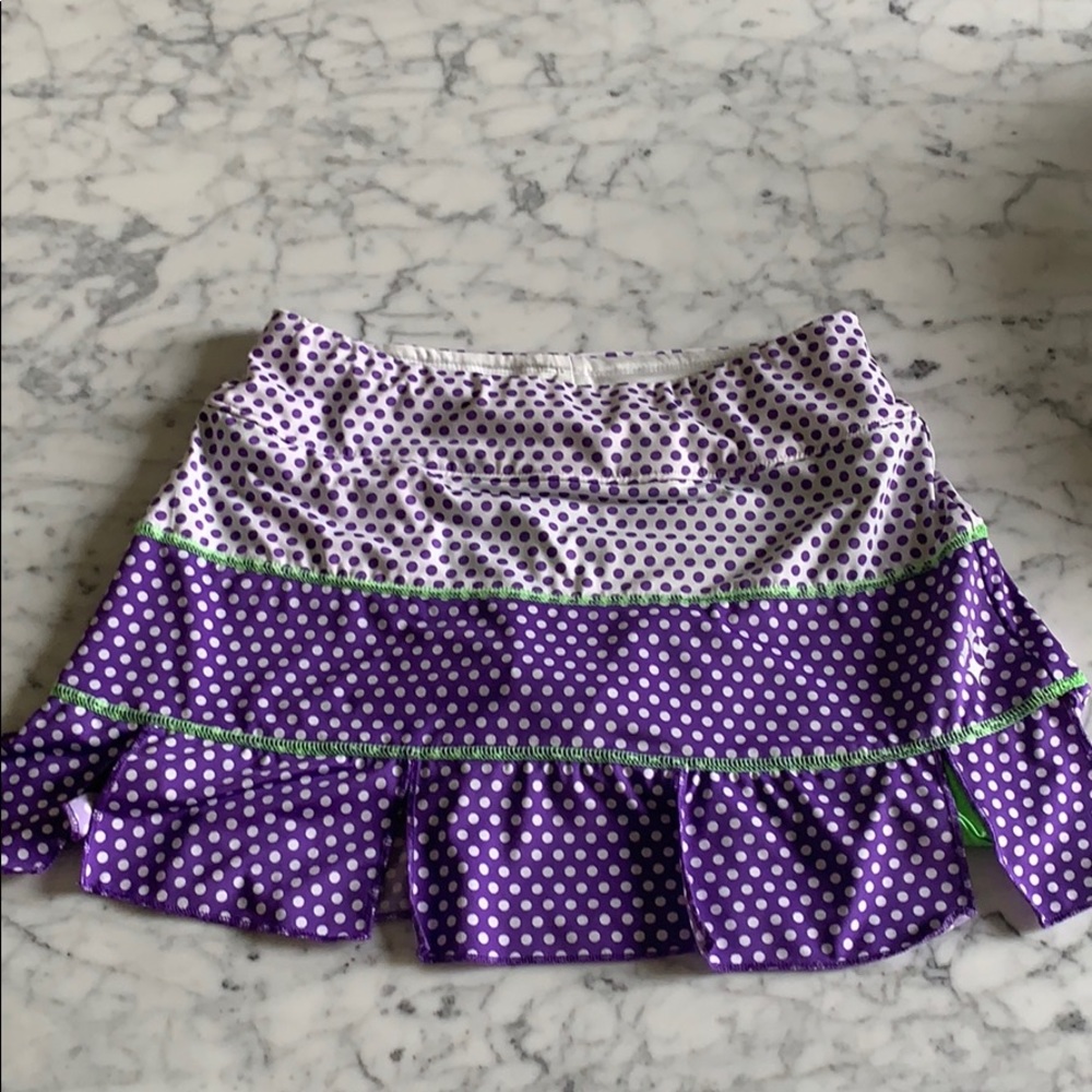 Polka dot tennis skirt